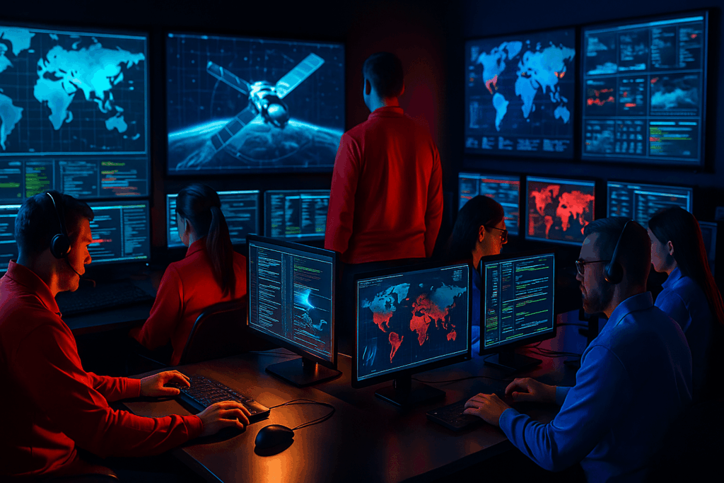 Red team & Blue team Space Cybersecurity